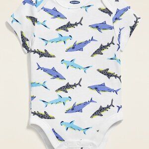 Old Navy - Sharks - Unisex Printed Bodysuit for Baby